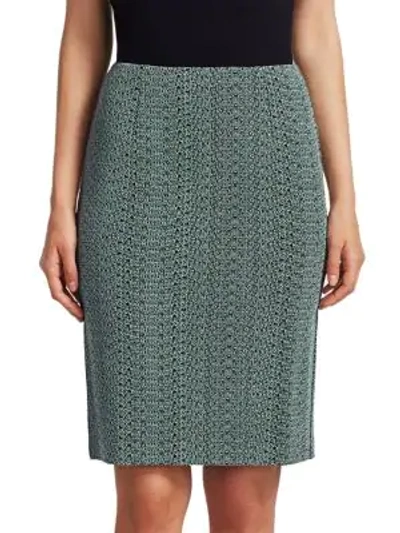 Nanette Lepore Sneaky Knit Pencil Skirt In Sage