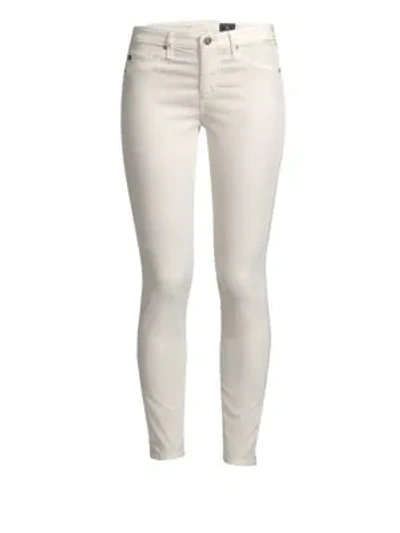 Ag The Legging Corduory Skinny Ankle Jeans In Ivory Dust