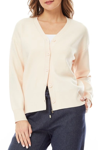 By Design Cher Double Knit Button-up Cardigan In Soft Pink