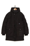 Hudson Quilted Hooded Puffer Jacket In Black