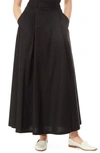 By Design Abigail Poplin Maxi Skirt In Black