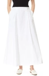 By Design Abigail Poplin Maxi Skirt In White