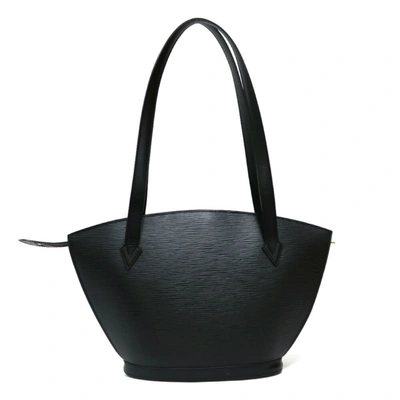 Pre-owned Louis Vuitton Saint Jacques Leather Shopper Bag () In Black