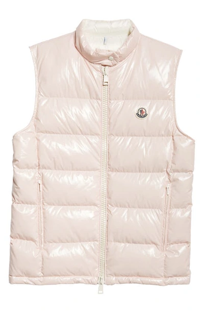 Moncler Alcibia Down Puffer Waistcoat In Soft_pink