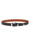 Khaite The Benny Leather Belt In Black