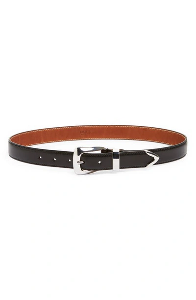 Khaite The Benny Leather Belt In Black