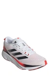 Adidas Originals Adizero Sl Running Shoe In White/ Black/ Bright Red