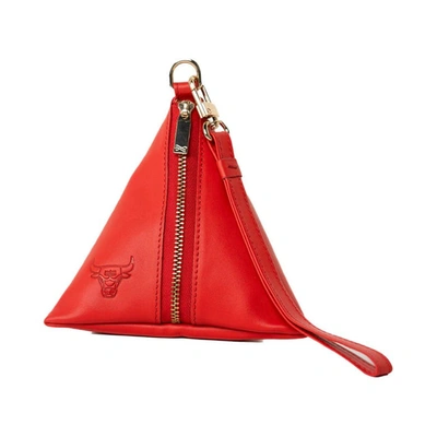 Lusso Chicago Bulls Rhea Dumpling Wristlet In Red