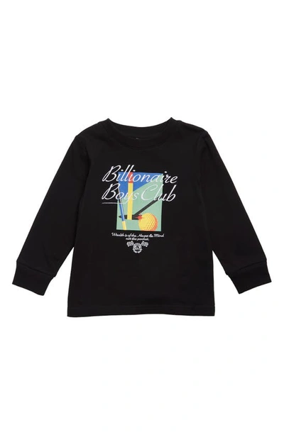 Billionaire Boys Club Kids' Bb Bogey Long Sleeve Graphic T-shirt In Black