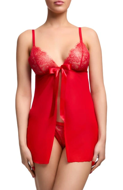 Von Follies By Dita Von Teese Fantacist Babydoll Chemise In Flame