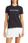Lacoste X Bandier Madame Cotton Graphic T-shirt In El5 Abimes/ White