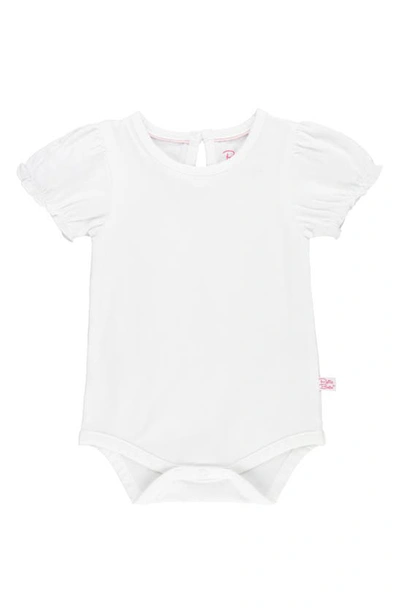 Rufflebutts Babies' Puff Sleeve Bodysuit In White