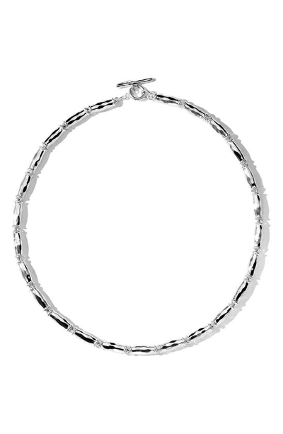 Ippolita Classico Hammered Necklace In Silver