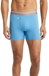 Mack Weldon Airknitx Performance Boxer Briefs In Blue Jay Heather