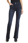 Frame Le High Waist Flare Jeans In Onyx Indigo