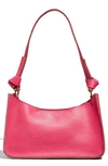 Madewell The Sydney Leather Hobo Bag In Rosy Hibiscus