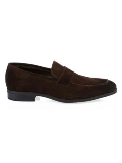 To Boot New York Raleigh Suede Loafers In Brown