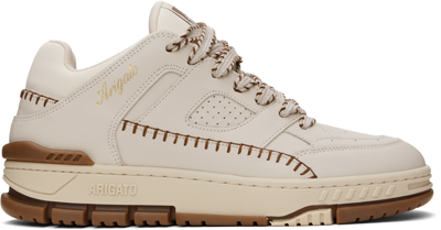 Axel Arigato Area Stitch Leather Trainers In Beige