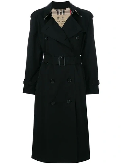 Burberry The Westminster - Long Heritage Trench Coat In Black