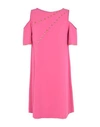 Versace Short Dresses In Fuchsia