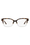 Michael Kors Karlie I 51mm Square Optical Glasses In Clear/brown