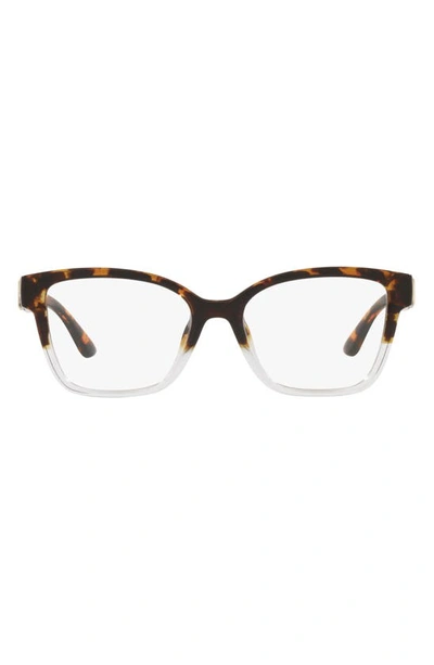 Michael Kors Karlie I 51mm Square Optical Glasses In Clear/brown