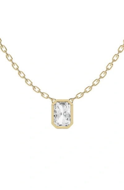 Jennifer Fisher Radiant Lab Created Diamond Pendant Necklace In D1.50ct - 18k Yellow Gold