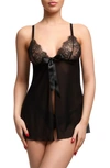 Von Follies By Dita Von Teese Fantacist Babydoll Chemise In Black