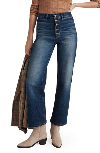Madewell The Perfect Vintage High Waist Wide Leg Jeans In Clemens Wash