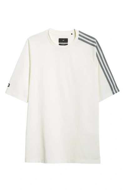 Y-3 3-stripes Cotton & Recycled Polyester T-shirt In White