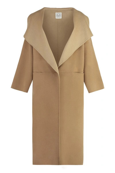 Totême Wool And Cashmere Coat In Beige