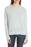 Theory Karenia Long Sleeve Cashmere Sweater In Light Winter Green