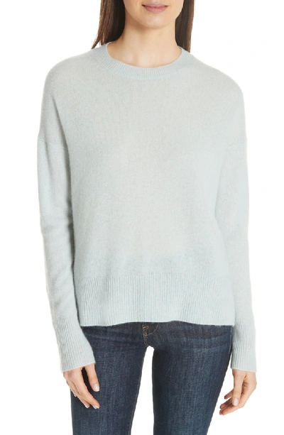 Theory Karenia Long Sleeve Cashmere Sweater In Light Winter Green