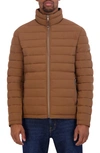 Nautica Water Resistant Reversible Puffer Jacket In Coco