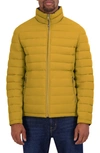 Nautica Water Resistant Reversible Puffer Jacket In Mustard