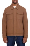 Nautica Water Resistant Wool Blend Coat In Camel