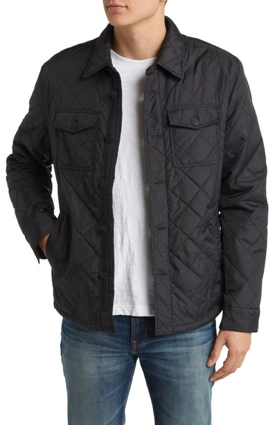The Normal Brand Regular Fit Quilted Nylon Jacket In Black