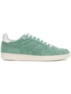 Ami Alexandre Mattiussi Thin Laced Low Trainers In Green