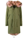 Mr & Mrs Italy Hooded Parka In Green