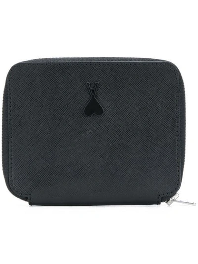 Ami Alexandre Mattiussi Zipped Wallet In Black