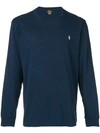 Polo Ralph Lauren Classic Long Sleeved T-shirt In Blue