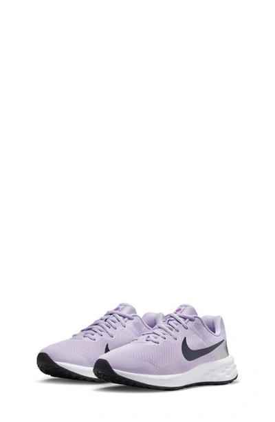 Nike Kids' Revolution 6 Sneaker In Violet/ Blue/ Silver/ White