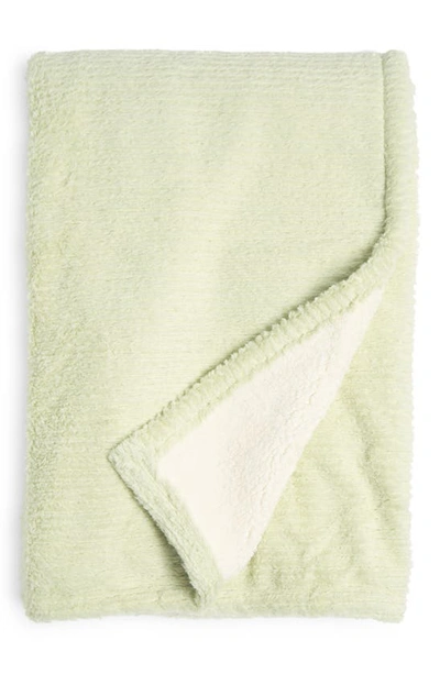 Bcbg Reversible Throw Blanket In Almost Aqua