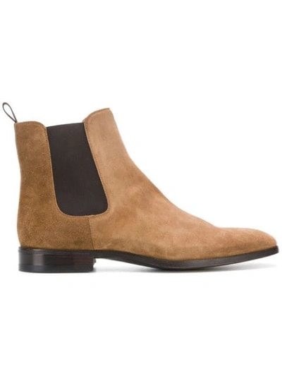 Barbanera Elasticated Side Panel Boots In Brown