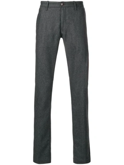 Jacob Cohen Straight Cropped Trousers In Grey
