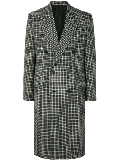 Ami Alexandre Mattiussi Double Breasted Long Coat In Grey
