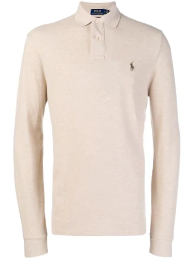 Polo Ralph Lauren Long Sleeved Classic Polo - Neutrals