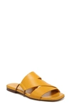 Vince Dylan Slide Sandal In Papaya Yellow