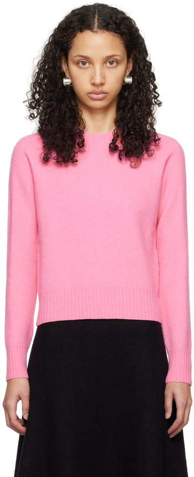 Jil Sander Pink Relaxed-fit Jumper In Electric Pink