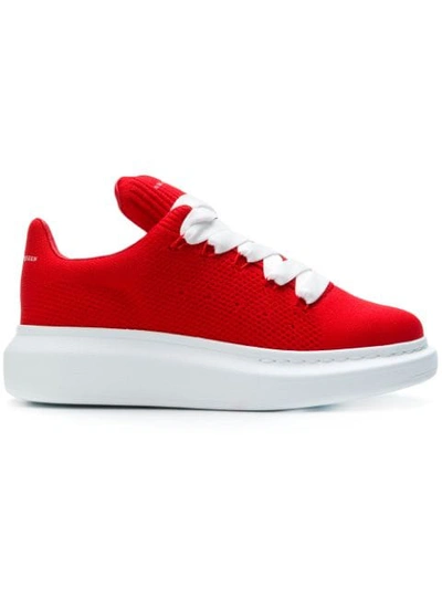 Alexander Mcqueen Oversized Sole Sneakers In Lust Red